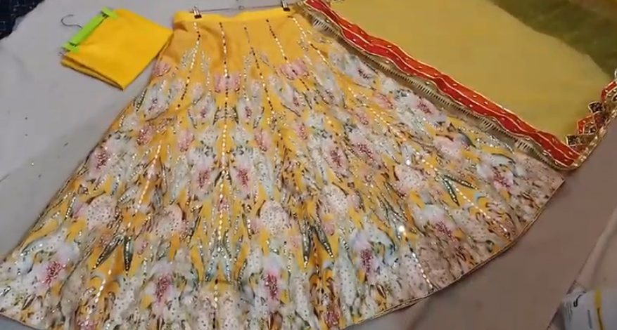 beautiful Lehenga factory Price 7000 Mehndi Mayon Party ware new Arrival 2022 Digital H 4 Lehenga