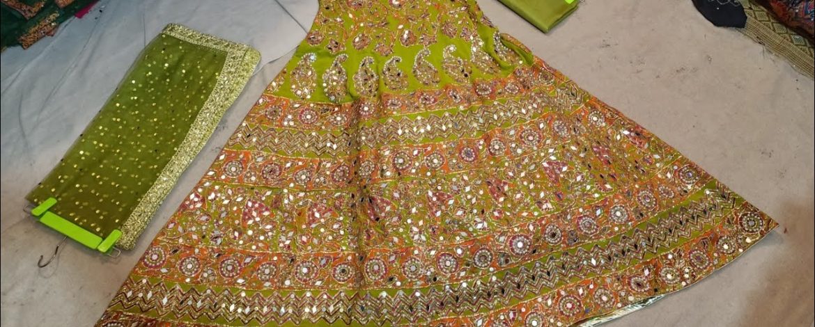 Beautiful chiffon block Printing till work for mehndi Mayon designe Pakistani fashion designer 5000